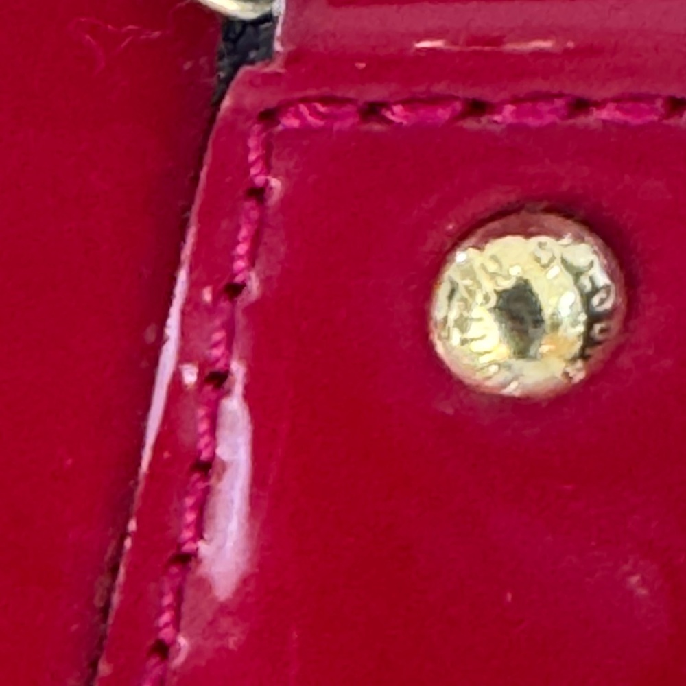 Authentic Louis Vuitton Vernis Alma BB Rose Indien Patent Leather Handbag - Picture 10 of 10
